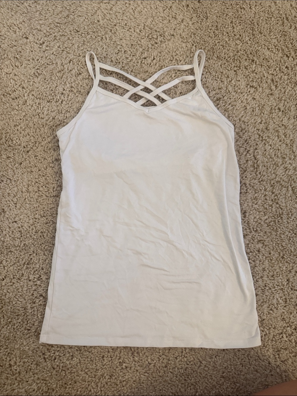 Epic Threads White Crisscross-Strap Camisole